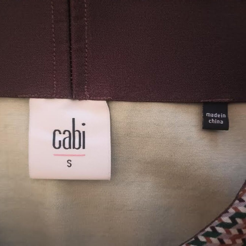 CABI WOMEN'S SKIRT SHORT BROWN PLAID SIDE POCKETS PASTIME # 3584 SIZE SMALL - Picture 5 of 5